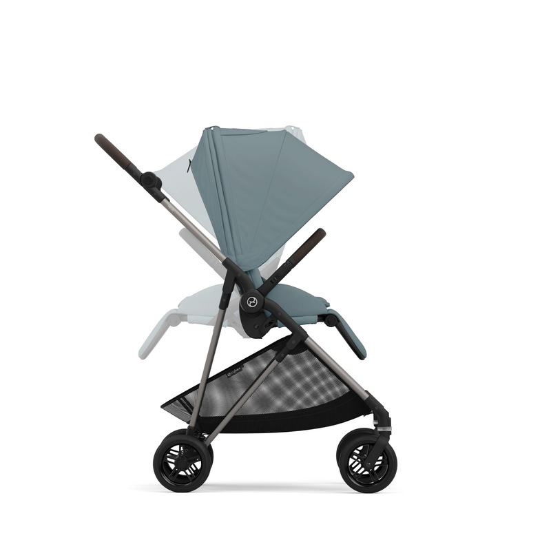 Poussette compacte Melio 4 TPE Stormy blue Cybex cote