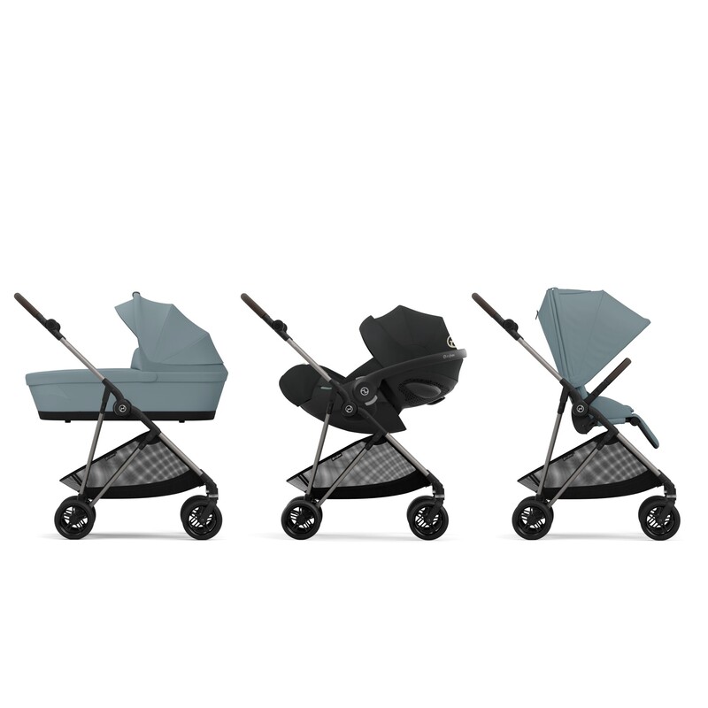 Poussette compacte Melio 4 TPE Stormy blue Cybex mix