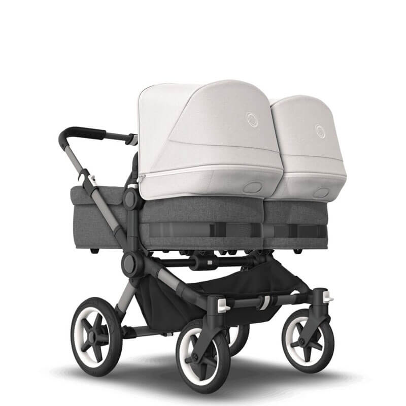 Poussette Donkey 5 Jumeaux Bugaboo angle nacelles