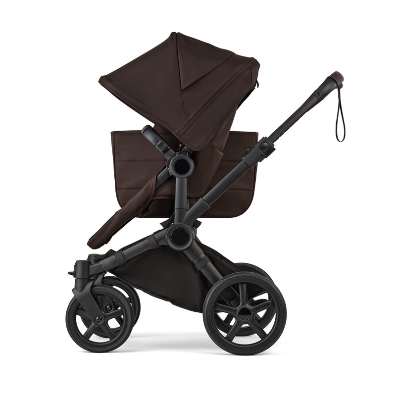 Poussette Donkey 6 Mono complète Cocoa Brown Bugaboo côté face monde