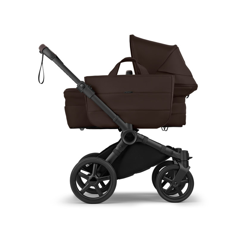 Poussette Donkey 6 Mono complète Cocoa Brown Bugaboo côté sac