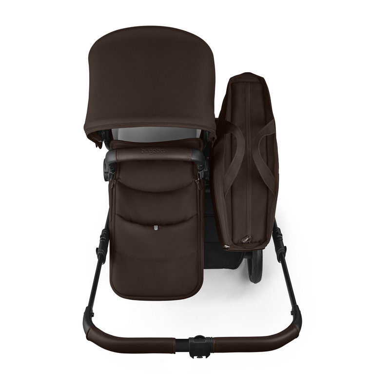 Poussette Donkey 6 Mono complète Cocoa Brown Bugaboo vue de haut