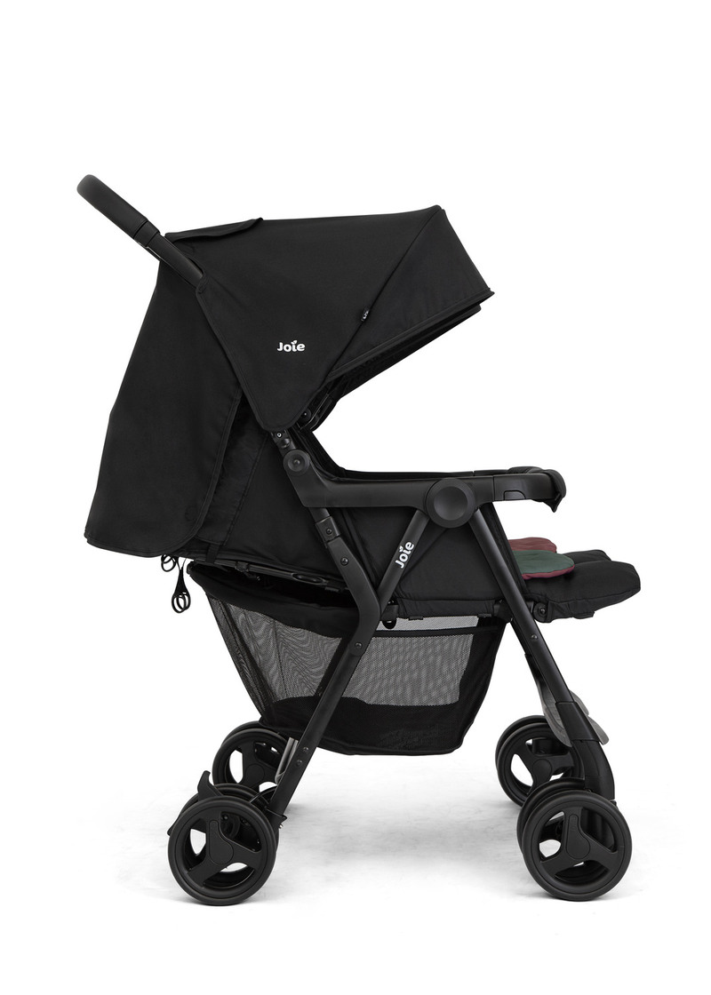 Poussette double Aire Twin Shale Joie profil allonge