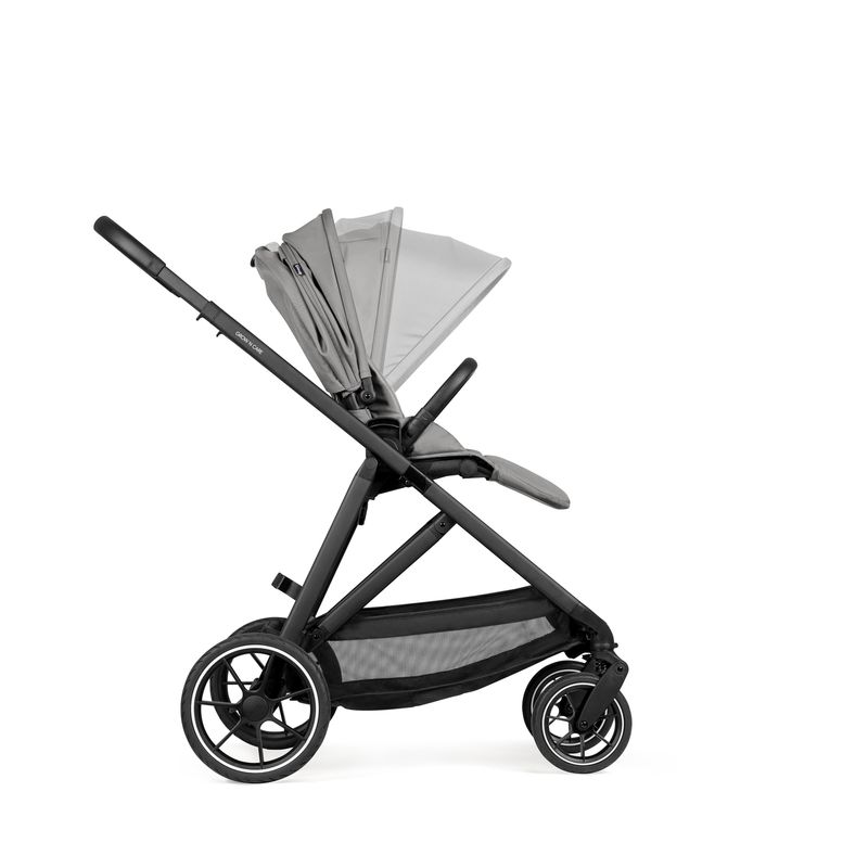 Poussette double jumeaux Grow N Care Dark Grey Hauck canopy réglable