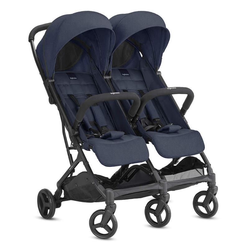 Poussette double Twin Sketch Black Navy Inglesina produit face