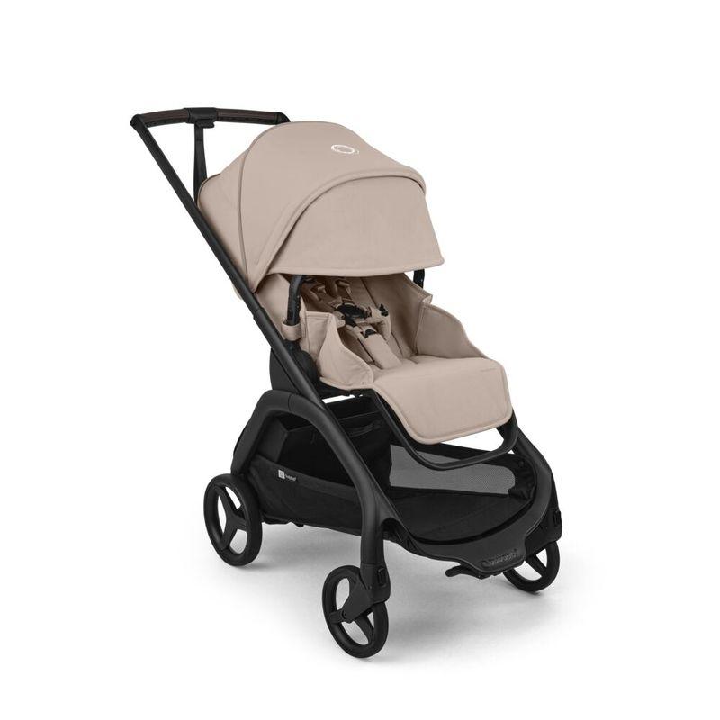 Poussette Dragonfly Plus complète Desert Taupe BUGABOO capote ouverte