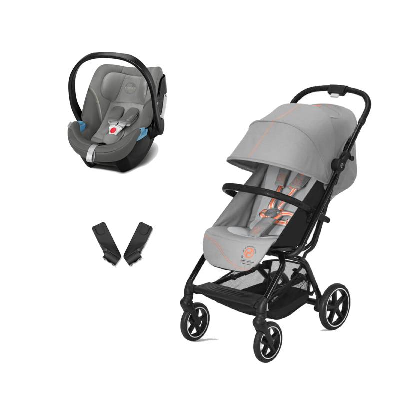 Pack poussette Eezy S+ 2, siège-auto Aton 5 et adaptateurs Cybex Produit