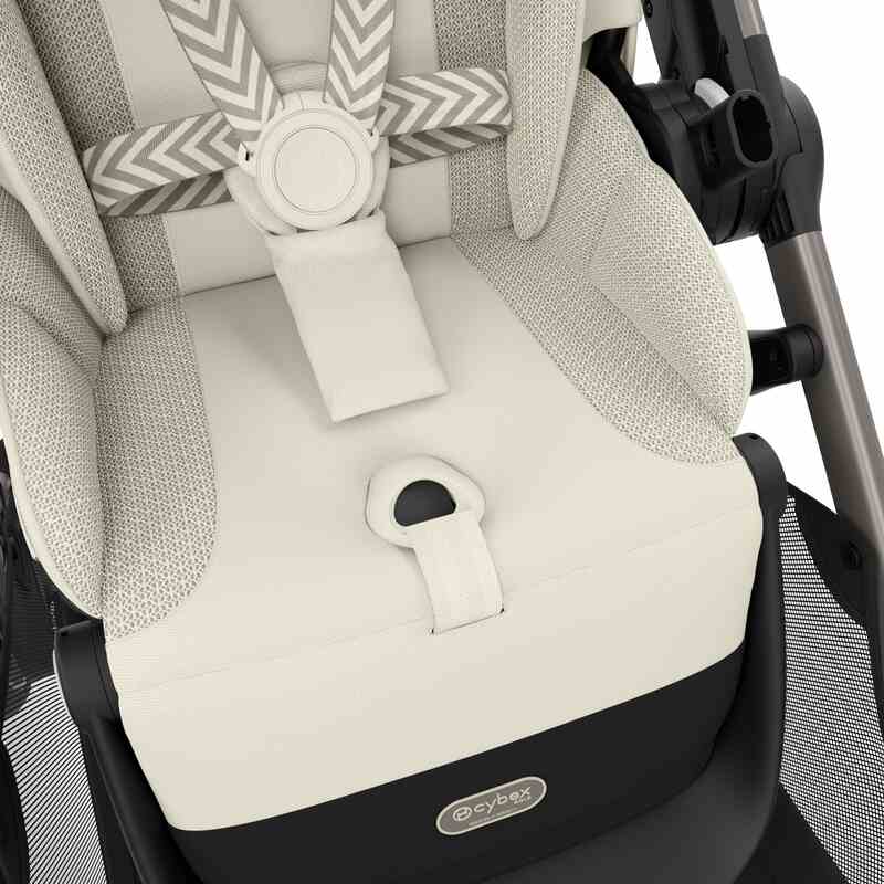 Poussette eGazelle S chassis Taupe assise Seashell Beige Cybex siege