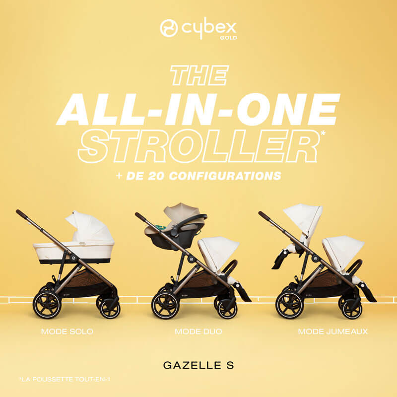 Poussette évolutive Gazelle S 2 Cybex all in one