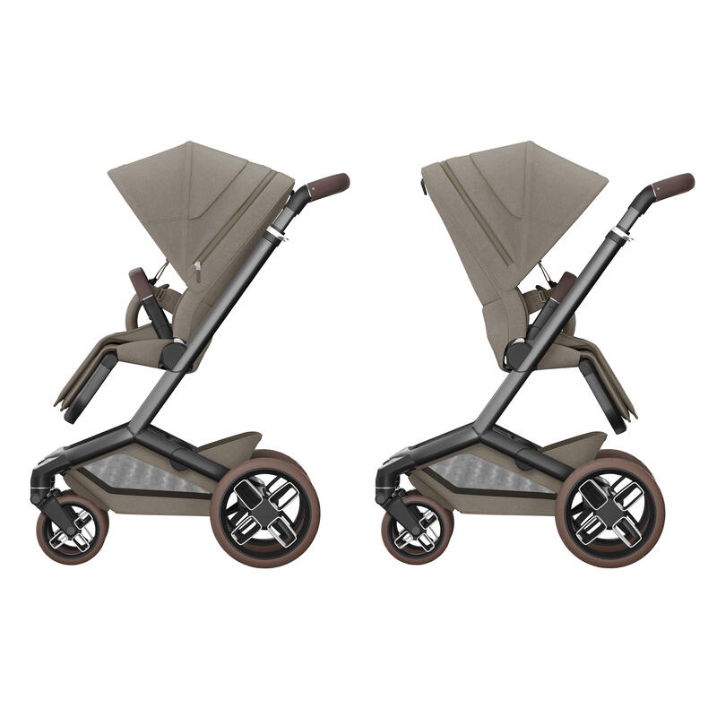 Pack duo Poussette Fame + siège-auto Pebble 360 pro 2 Twillic Maxi Cosi assise reversible