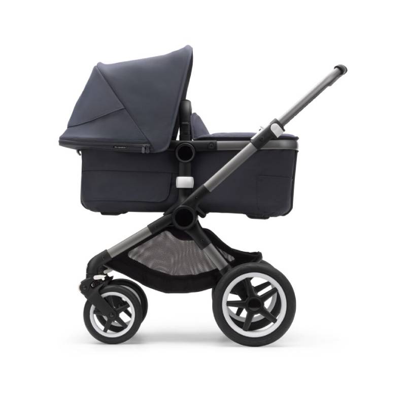 Poussette Fox 3 complète Graphite / Bleu tonnerre Profil Nacelle