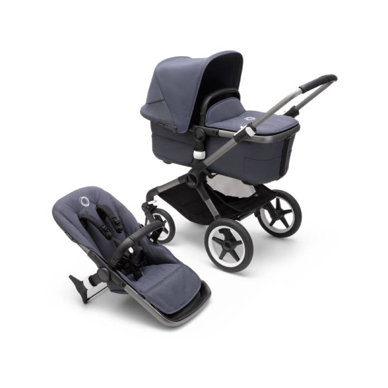 Poussette Fox 3 complète Graphite / Bleu tonnerre