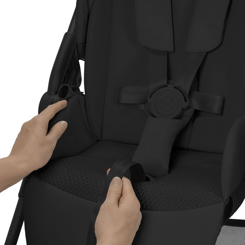 Poussette Melio Carbon Cybex harnais assise