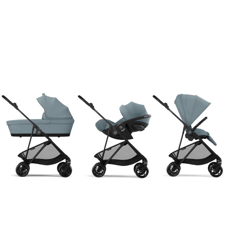 Poussette Melio Carbon Stormy Blue Cybex  travel système