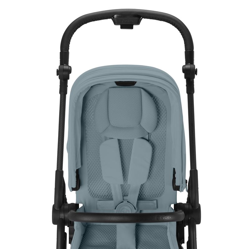 Poussette Melio Carbon Stormy Blue Cybex poussette de face