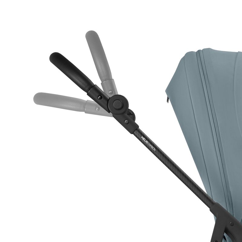 Poussette Melio Carbon Stormy Blue Cybex guidon réglable