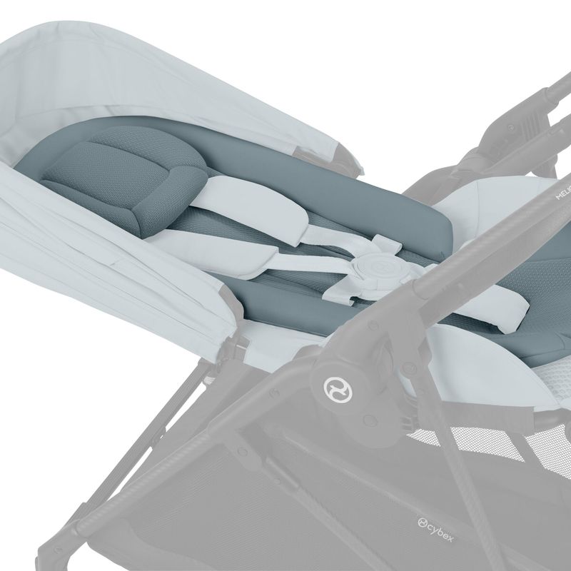 Poussette Melio Carbon Stormy Blue Cybex réducteur de l'assise
