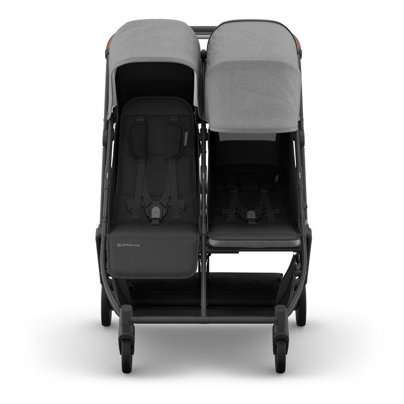 Poussette Minu Duo Greyson UPPABABY de face avec canopy baissé