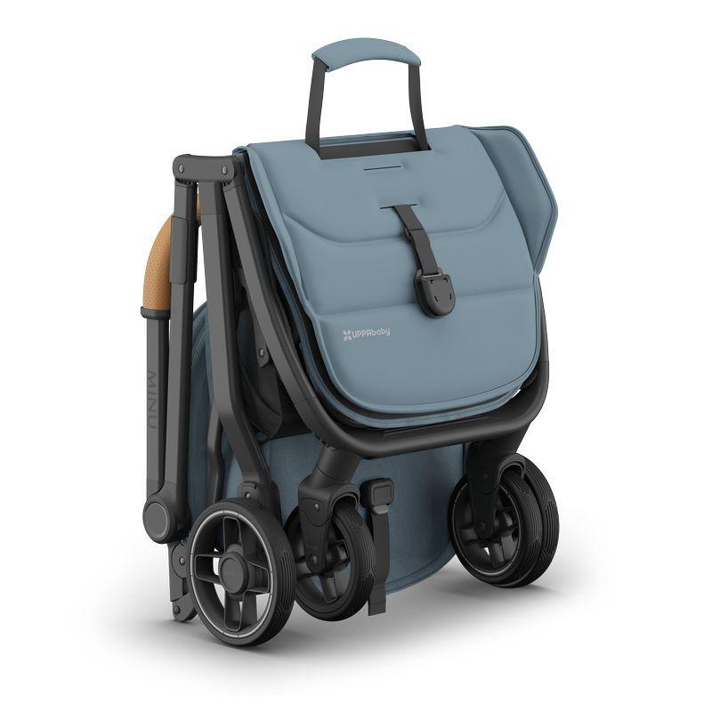 Poussette Minu V3 Dillan UPPABABY de profil et pliée