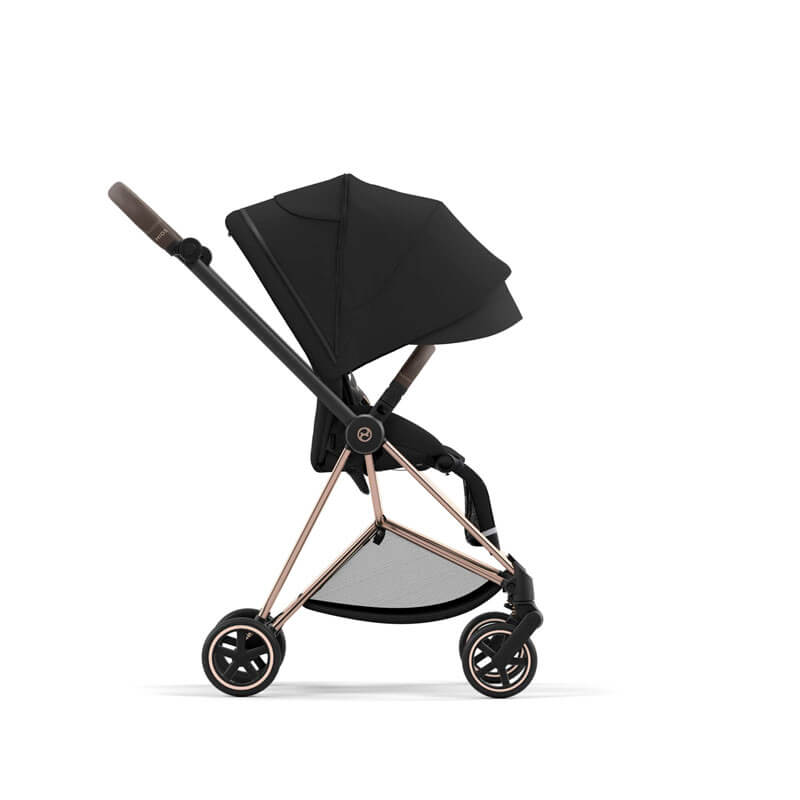 Pack poussette Mios 3 + Nacelle Luxe Cybex coté capote