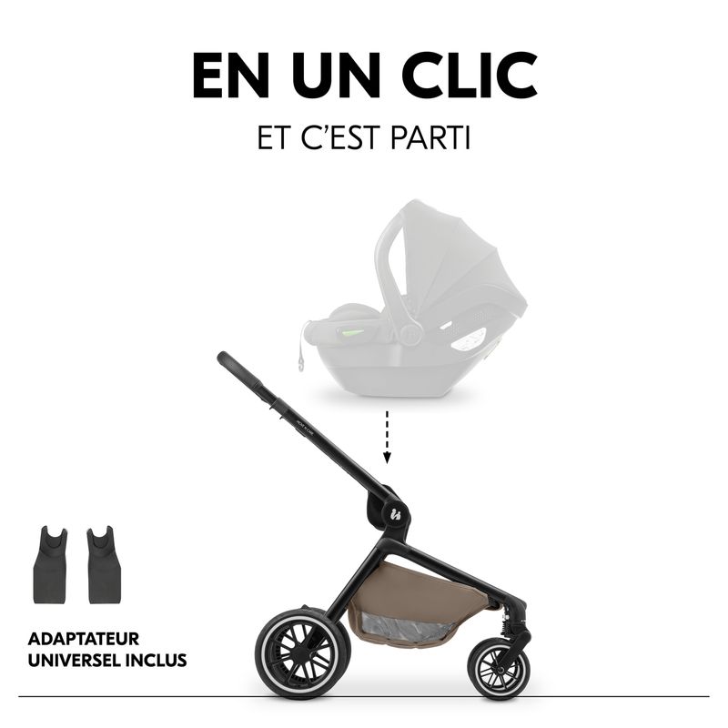 Pack Poussette Move N Care et Nacelle Hauck cosy