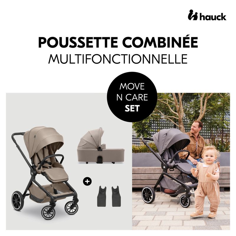Pack Poussette Move N Care et Nacelle Hauck lifestyle