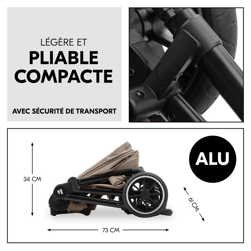 Pack Poussette Move N Care et Nacelle Hauck pliage