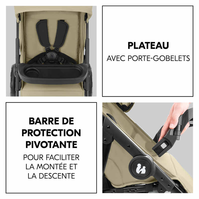 Poussette Shop N Care Hauck plateau