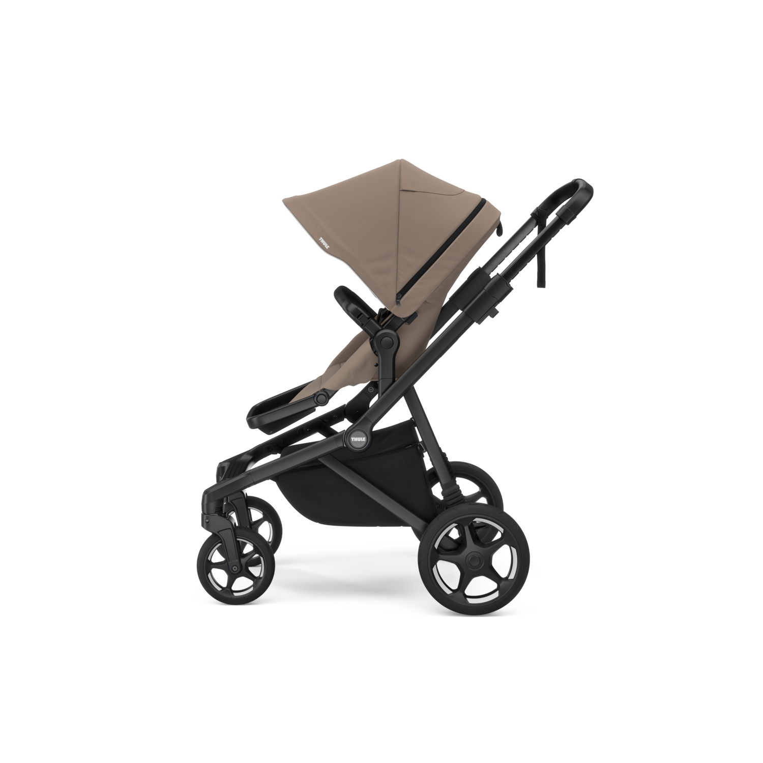 Poussette Sleek 2 Tinted Taupe Thule face au monde