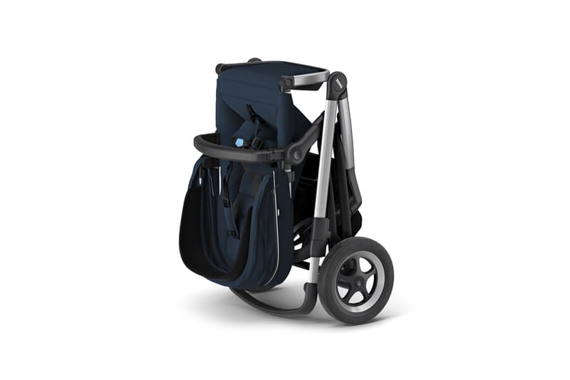 Poussette Sleek avec nacelle Aluminium/Gray Melange Thule