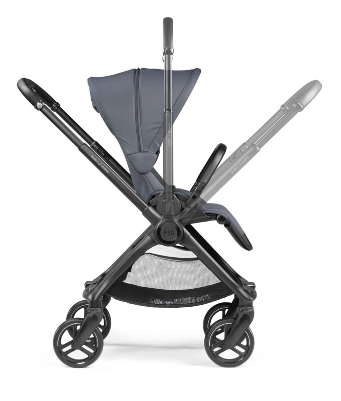 Poussette Switch Nordic Blue Peg Perego guidon réversible
