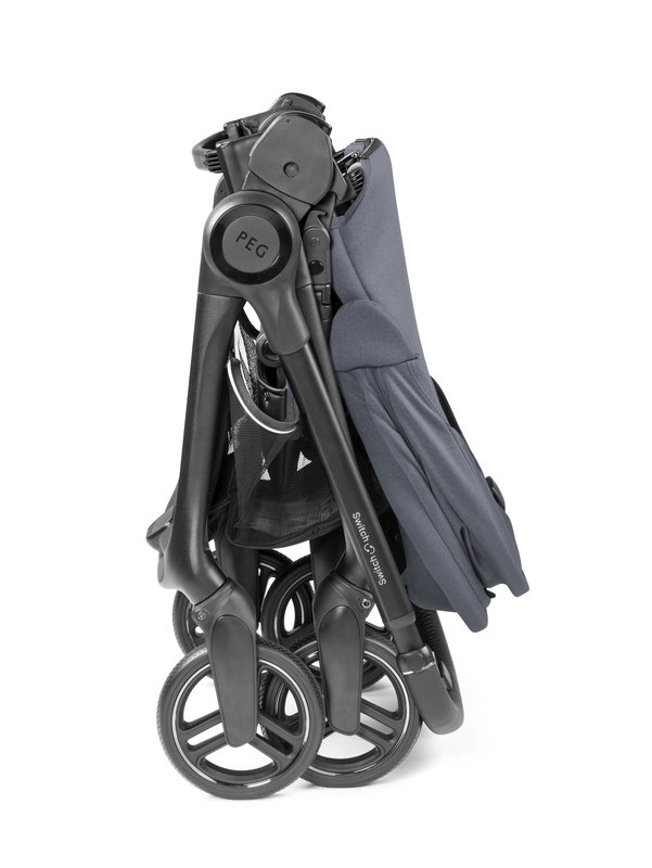 Poussette Switch Nordic Blue Peg Perego pliée