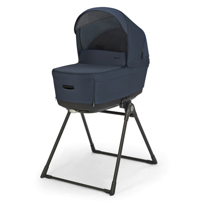 Poussette Système Duo Electa Hudson Blue - Silver Black 2025 Inglesina nacelle