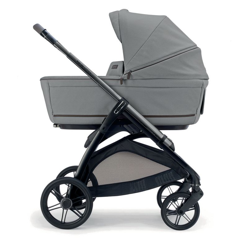 Poussette Système Duo Aptica Crystal Grey - Litio Black 2026 Inglesina nacelle sur châssis