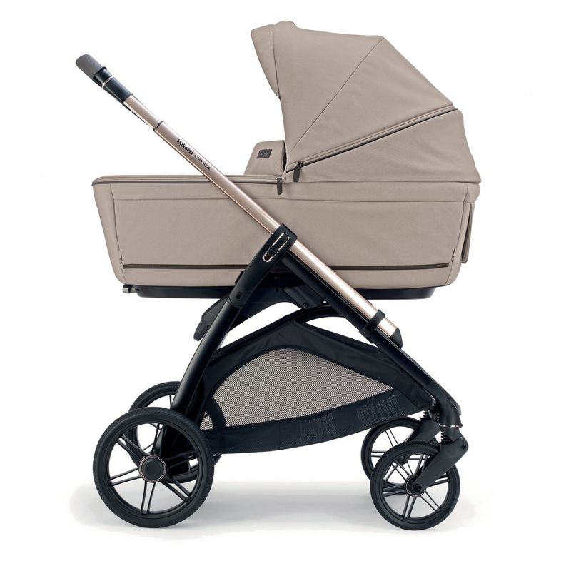 Poussette Système Quattro Aptica Darwin Recline Evo Vicuna Beige - Palladio Black 2026 Inglesina nacelle sur châssis