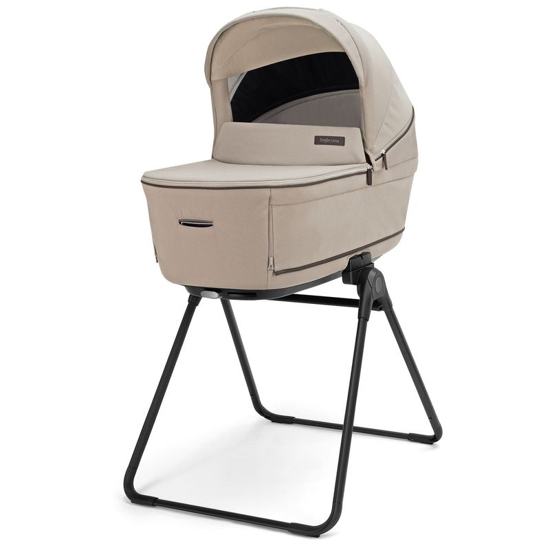 Poussette Système Quattro Aptica Darwin Recline Evo Vicuna Beige - Palladio Black 2026 Inglesina support de nacelle