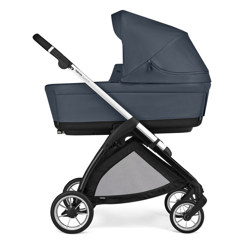 Poussette Système Quattro Electa Darwin Hudson Blue - Silver Black 2025 Inglesina profil