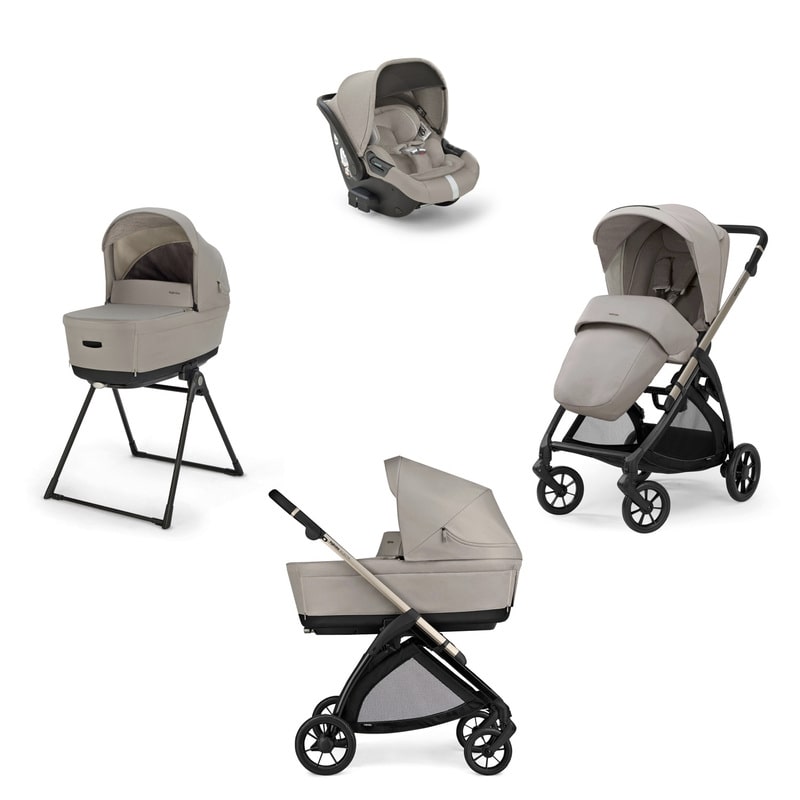 Poussette Système Quattro Electa Darwin Recline Battery Beige - Iridium Black 2025 Inglesina système