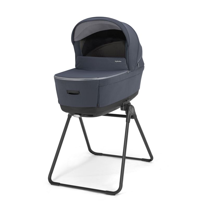 Poussette Système Quattro Electa Darwin Recline Evo Rooftop Blue - Iron Black 2026 Inglesina nacelle sur support