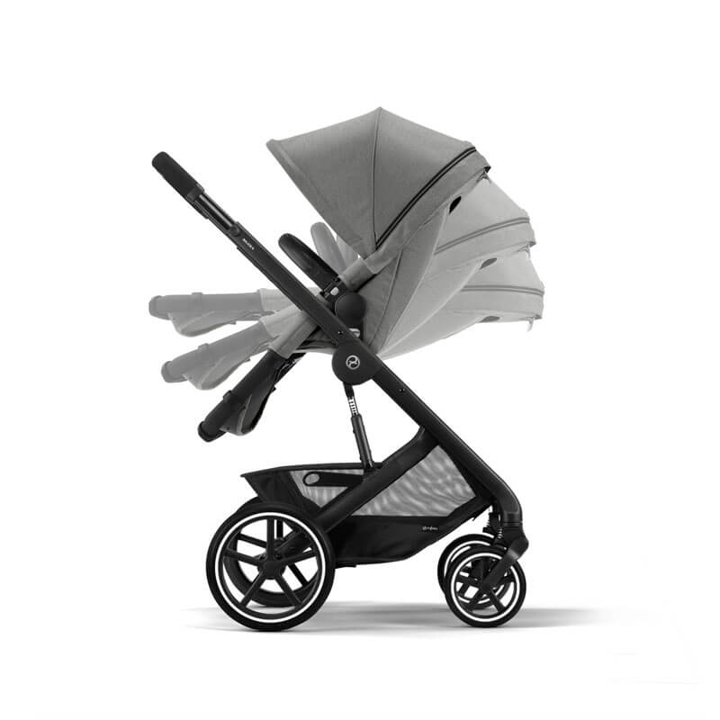 Poussette tout-terrain Balios S 2-en-1 BLK Dove Grey Cybex inclinable
