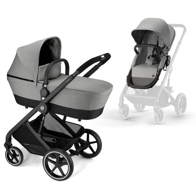 Poussette tout-terrain Balios S 2-en-1 BLK Dove Grey Cybex