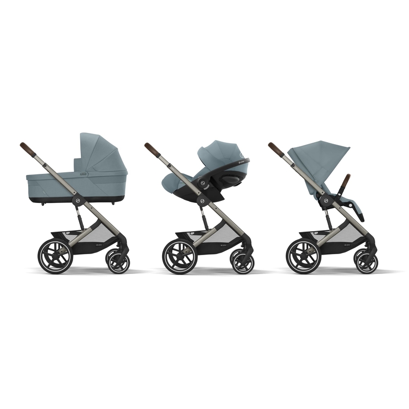 Pack duo Poussette Balios S Lux 2 2024 + siège-auto Cloud G i-Size Cybex 3 poussettes