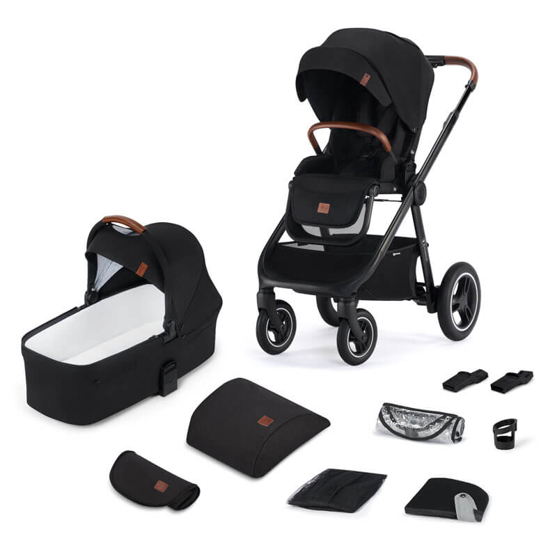 Poussette tout-terrain Everyday Noir avec nacelle Kinderkraft accessoires