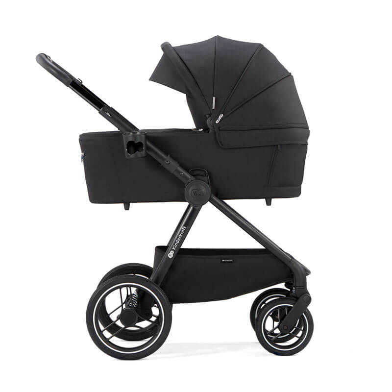 Poussette tout-terrain Nea Noir avec nacelle Kinderkraft profil nacelle