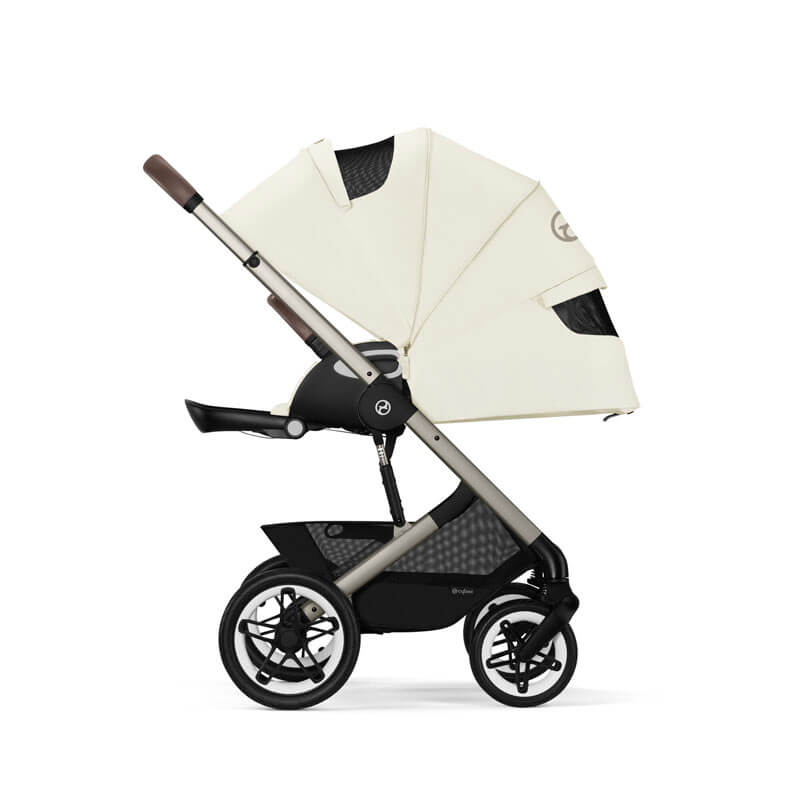 Poussette tout-terrain Talos S Lux 2 Taupe Seashell Beige Cybex capote