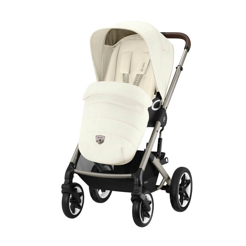 Poussette tout-terrain Talos S Lux 2 Taupe Seashell Beige Cybex couvre-jambes