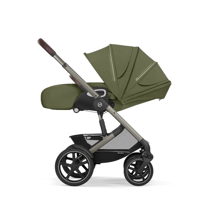 Poussette Tout-Terrain Talos S Lux - Moss Green Cybex allongée