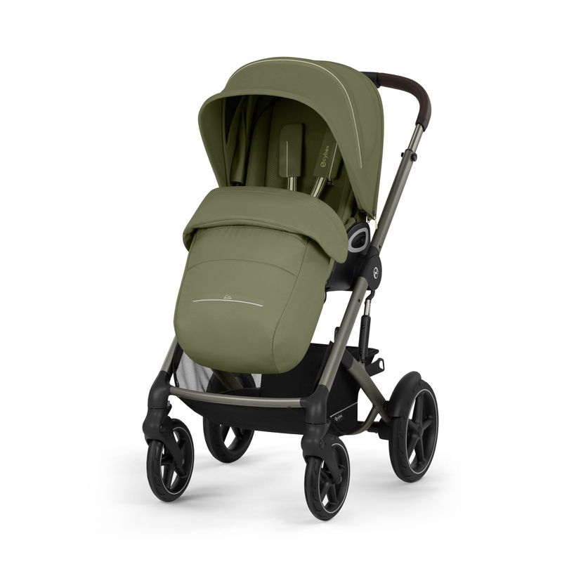 Poussette Tout-Terrain Talos S Lux - Moss Green Cybex avec couvre jambes