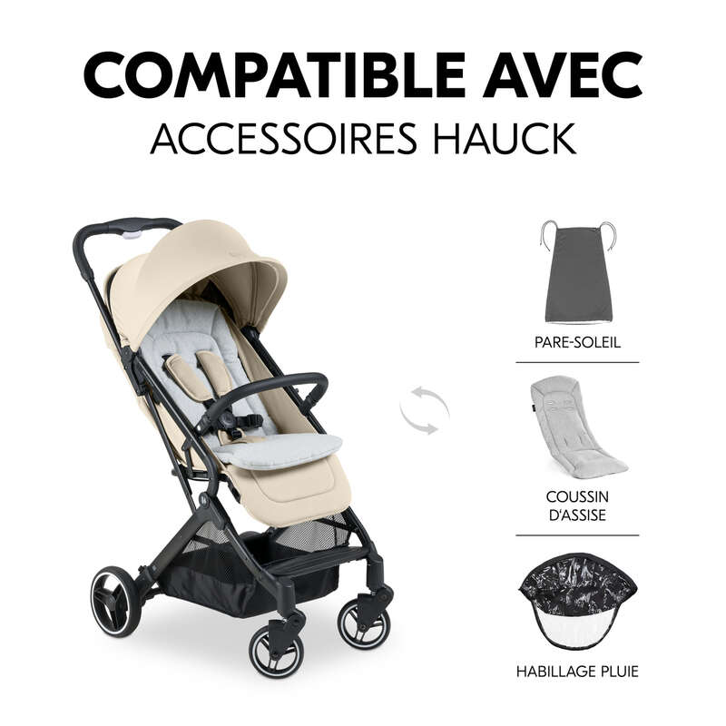 Poussette compacte Travel N Care Plus Black Hauck Bambinou