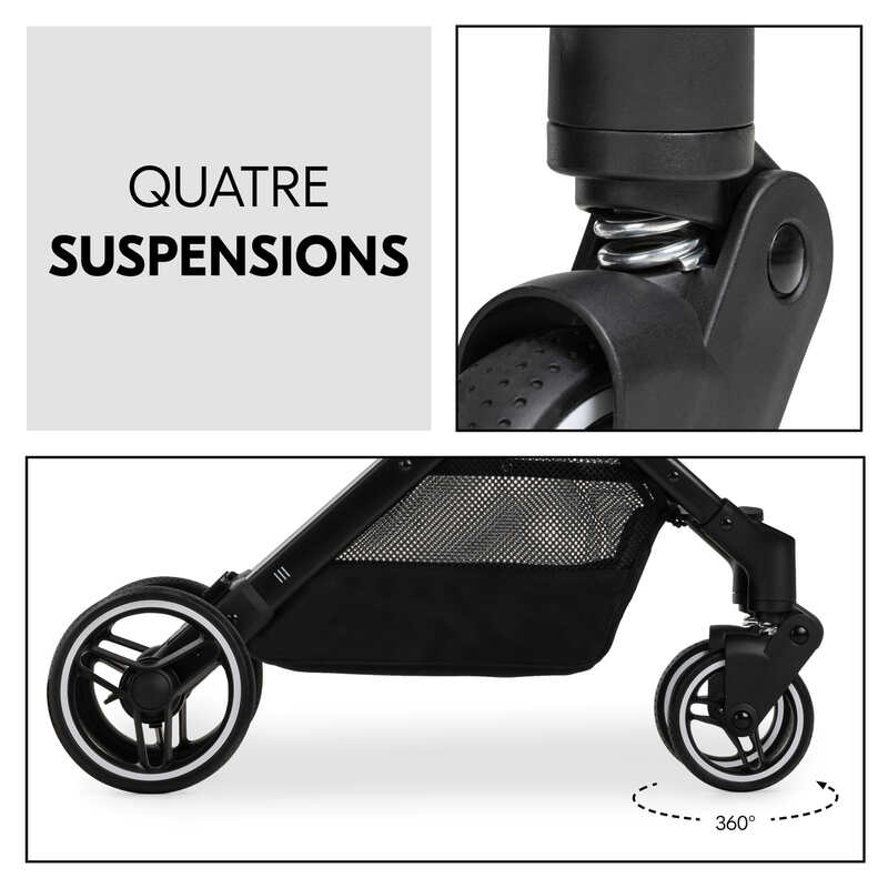 Poussette Travel N Care Plus Hauck suspensions